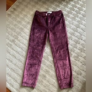 We The Free Mulberry Velvet Trousers 27
